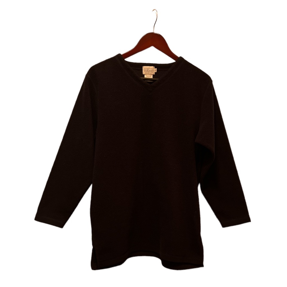 Fleece V-Neck Sweater/Sweatshirt